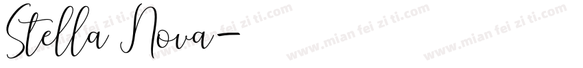 Stella Nova字体转换